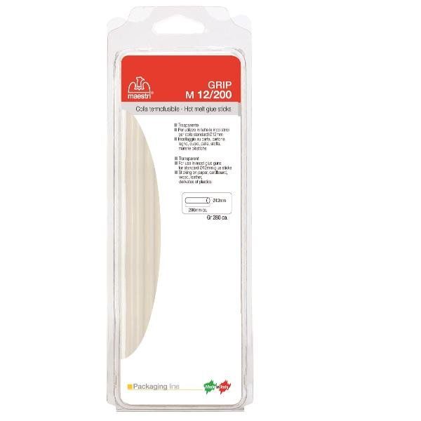 Colla termofusibile M12/200 - diametro 12 mm - lunghezza 20 cm - 280 gr - trasp…
