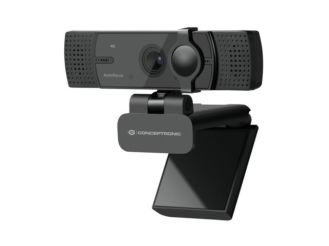 Conceptronic AMDIS07B - Webcam - colore - 8,3 MP - 3840 x 2160 - 4K - focale fi…