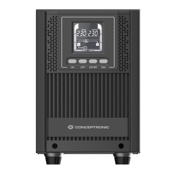 Conceptronic UPS 2000VA 1800W ONLINE TOWER - HID USB, Porta EPO, 4x SCHUKO 1 Se…