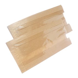 Conf 500 sacchetti per alimenti con finestra 20x34cm - 9cm avana Viva