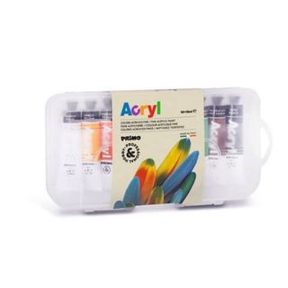 Colori a olio e acrilici - 18ml - colori assortiti - Primo - astuccio 10 colori