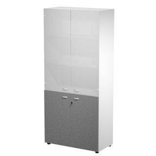 Armadio alto con ante superiori in vetro Essence - con serratura - 90 x 45 x 20…