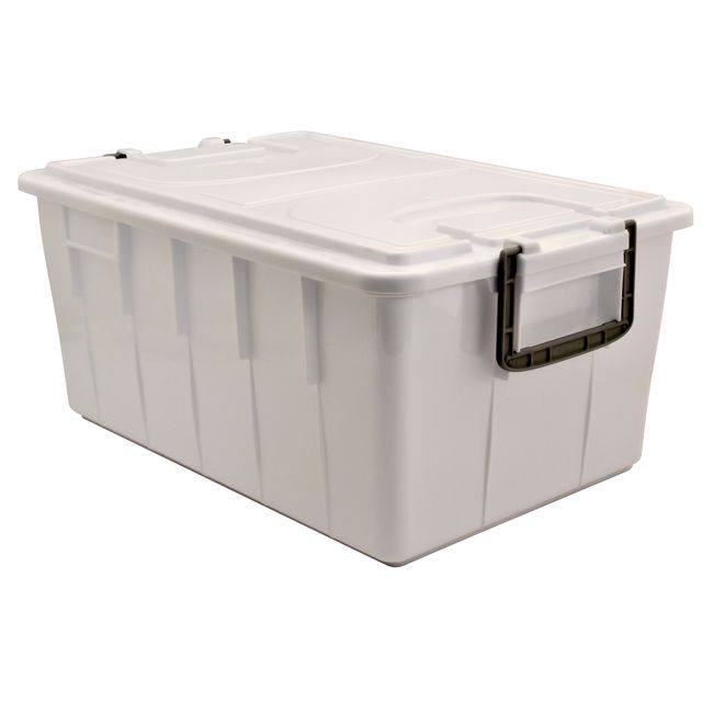 Contenitore Foodbox con coperchio - 58x38x26 cm - 40 L - PPL riciclabile - bian…
