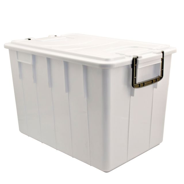 Contenitore Foodbox con coperchio - 58x38x38 cm - 60 L - PPL riciclabile - bian…