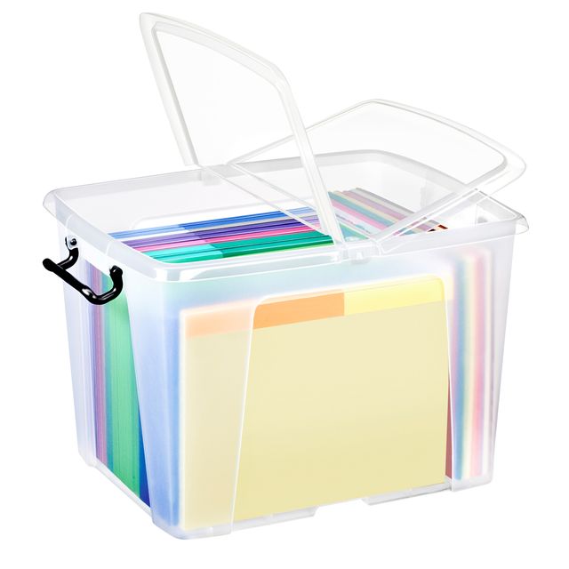 Contenitore multiuso con coperchio - 47,5x39,5x31,5 cm - 40 L - PPL - trasparen…