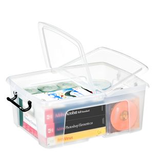 Contenitore multiuso con coperchio - 50x39,5x20,2 cm - 24 L - PPL - trasparente…