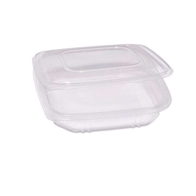 Contenitori in PP - con coperchio incernierato - 21,5 x 21,5 x 3,4 cm - Europac…