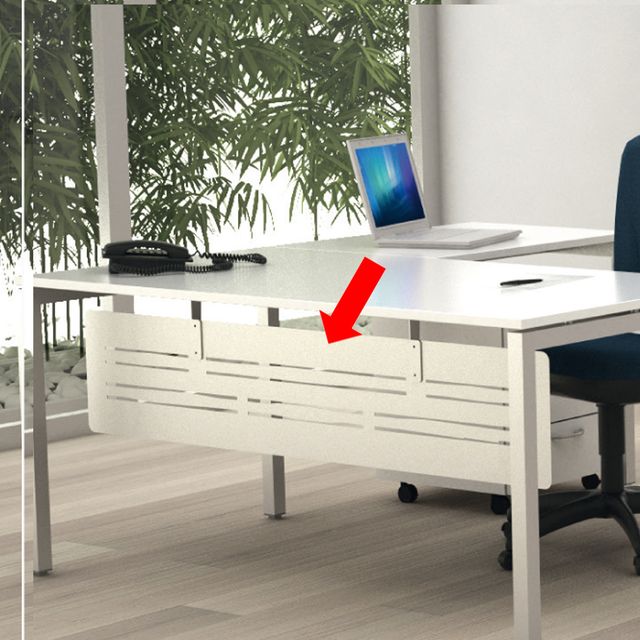 Controventatura metallica Easy Plus - per scrivania L 160 cm - 148 x 30 cm - bi…
