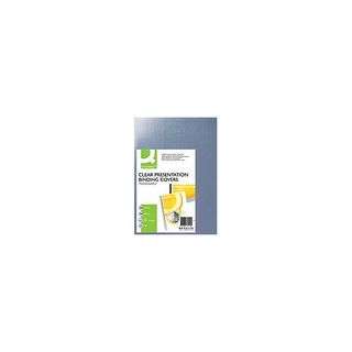 Copertina per rilegatura Q-Connect trasparente 150 µm A4 - conf. 100 pezzi - KF…