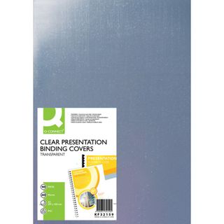 Copertina per rilegatura Q-Connect trasparente 200 µm A3 conf. 100 pezzi - KF32…