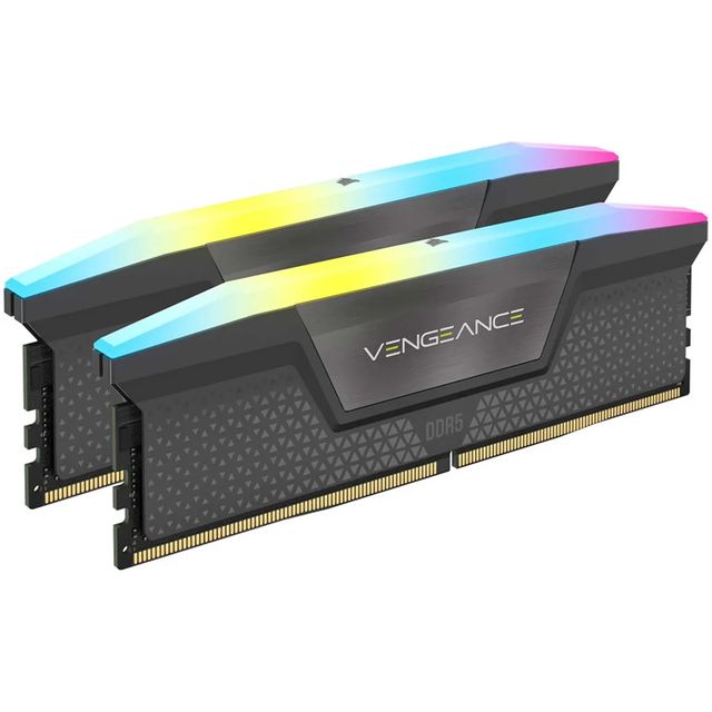 Corsair Vengeance RGB DDR5-6000MHz C40, Grigio - 64GB (2x32GB)