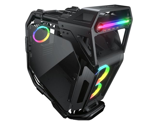 Cougar Cratus, Mid-Tower, Case Cabinet, Vetro Temperato, ARGB - Nero