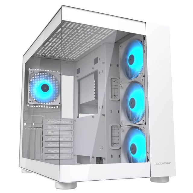 Cougar FV150 RGB, Mid-Tower, Vetro Temperato - Bianco