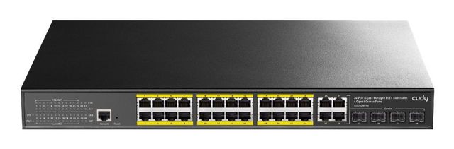 Cudy GS2028PS4 Switch Ethernet Gigabit Gestito con PoE 24 Porte 1U da Montare s…