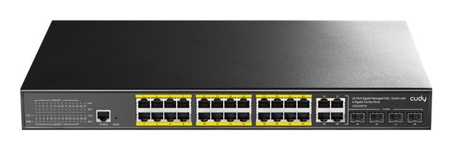 Cudy GS2028PS4 Switch Gigabit Gestito ad Alte Prestazioni da 24 Porte con PoE 1…