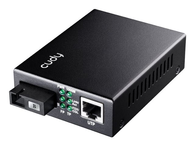 Cudy MC100GSB-60B convertitore multimediale di rete 1000 Mbit/s Modalita multip…