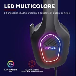 Cuffie e Auricolari - GXT 416 ZIROX CUFFIE GAMING LEGGERE CON ILLUMINAZIONE LED…