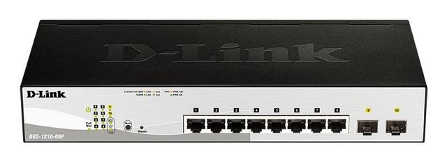 D-Link DGS-1210-08P switch di rete L2 Gigabit Ethernet (10/100/1000) Supporto P…