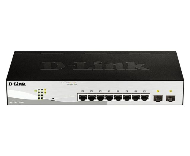 D-Link DGS-1210-10 switch di rete Gestito L2 Gigabit Ethernet (10/100/1000) 1U …