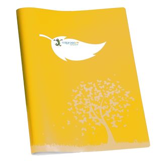 Coprimaxi Green - 21 x 30 cm - carta - 120gr - c/tasche - giallo - Colorosa