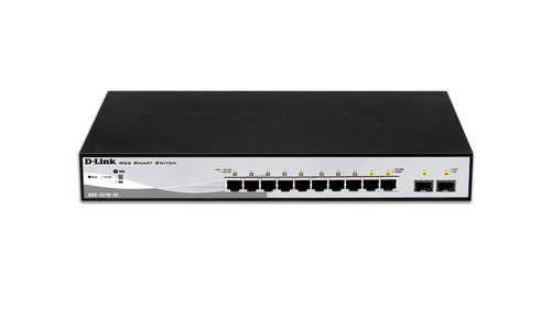 D-Link Smart+ DGS-1210-10 - Switch - gestito - 8 x 10/100/1000 + 2 x SFP - desk…