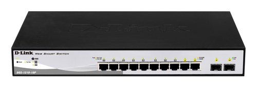 D-Link Web Smart DGS-1210-10P - Switch - gestito - 8 x 10/100/1000 (PoE+) + 2 x…