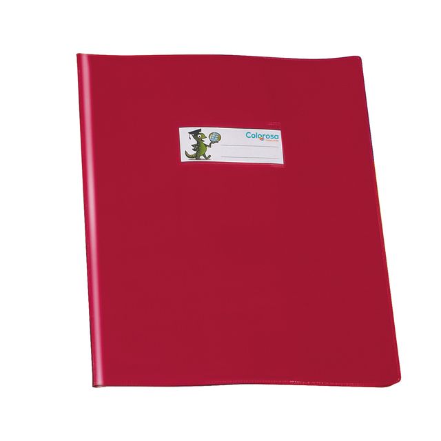 Coprimaxi GreenLine - A5 - PVC - 220 mic - c/alette - lucido - rosso - Colorosa