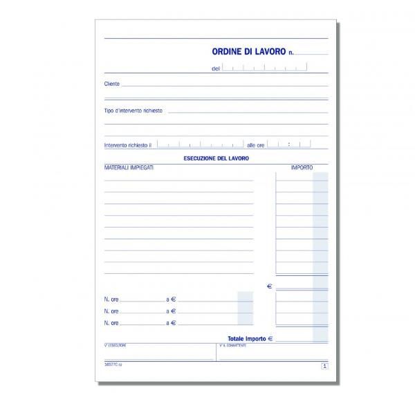 DATA UFFICIO BLOCCO INTERVENTI A DOMICILIO DEL CLIENTE AUTOCOPIANTE 2 COPIE 148…