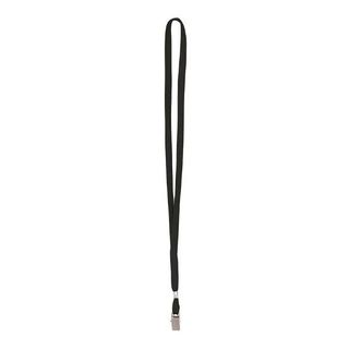 Cordoncino per portabadge - 49 x 1 cm - nero - Lebez - conf. 100 pezzi