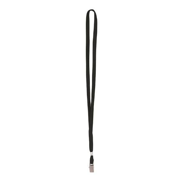 Cordoncino per portabadge - 49 x 1 cm - nero - Lebez - conf. 100 pezzi