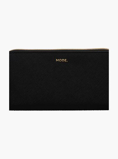 DBRAMANTE 1928 LA PURSE PORTAFOGLIO IN PELLE 24 CM 8 SCOMPARTI NERO