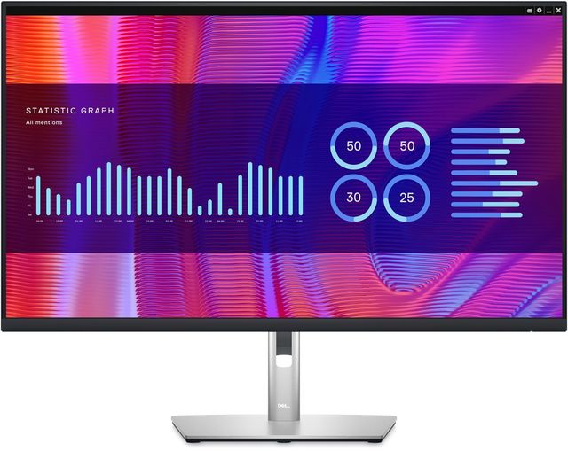 DELL P Series P3223DE 80 cm (31.5") 2560 x 1440 Pixel Quad HD LCD Nero, Argento