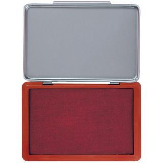 Cuscinetto per timbri Q-Connect 11x7 cm rosso KF25212