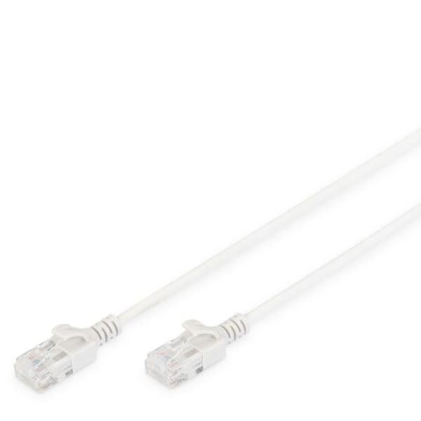 DIGITUS Slim - Cavo patch - RJ-45 (M) a RJ-45 (M) - 1 m - UTP - CAT 6 - senza a…