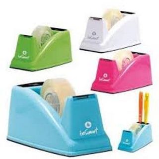 DISPENSER DA BANCO PER NASTRI ADESIVI 15X10/33 19X33 - COLORI ASSORTITI BRILLAN…