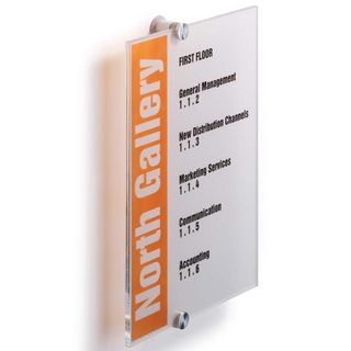 DURABLE CRYSTAL SIGN 210 X 297 MM. TARGA PE