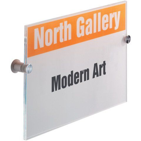 DURABLE CRYSTAL SIGN 210 X 297 MM. TARGA PE