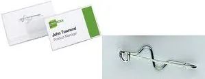 DURABLE Namensschild 30x60mm mit Wellennadel Kleinverpackung 1 Pg. Ã  10 StÃ¼ck…