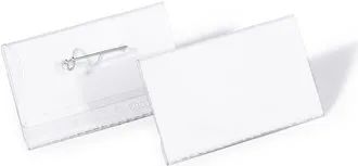 DURABLE Namensschild 40x75mm mit Wellennadel 1 Pg. Ã  100 StÃ¼ck 800819