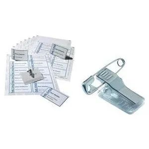 DURABLE Namensschilder-Set 54x90 mm mit Kombiklemme 1 Set 818200