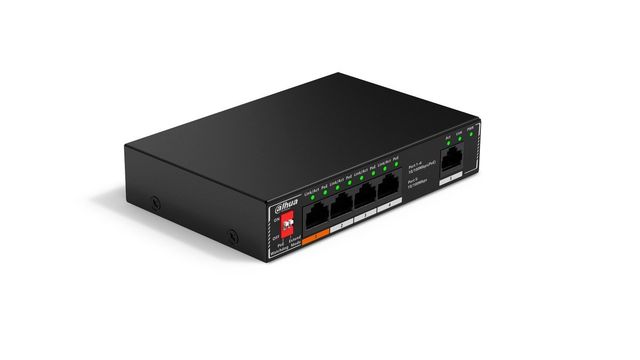 Dahua SF1005P Switch desktop da 5 porte non gestito con PoE a 4 porte