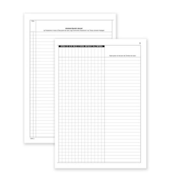 Data Ufficio - Giornale dei lavori - 49 pagine - A4 - orizzontale - numerato