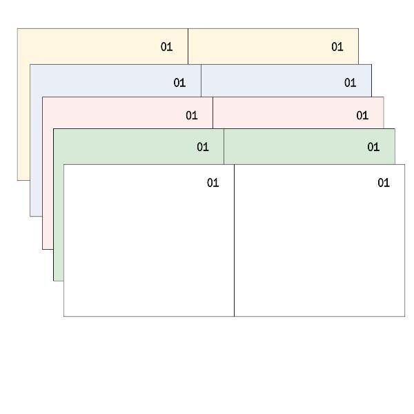 Data Ufficio - Ricevuta - 100 fogli - 130 x 58 mm