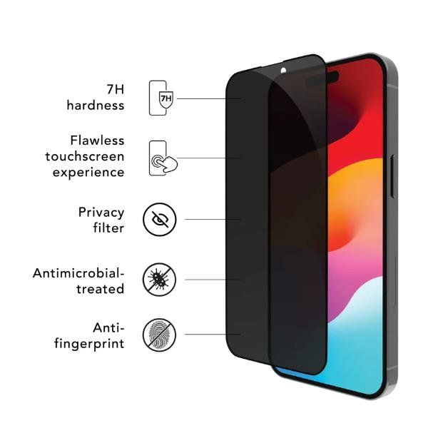 Dbramante 1928 Protect &amp Privacy screen IPhone 16 ProMax