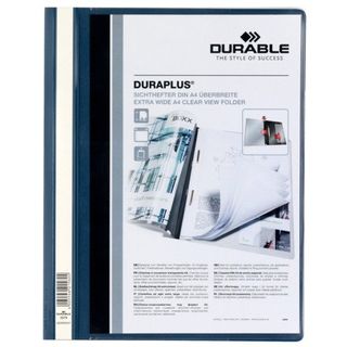 DURABLE DURAPLUS - Cartellina per report - per A4 - blu scuro