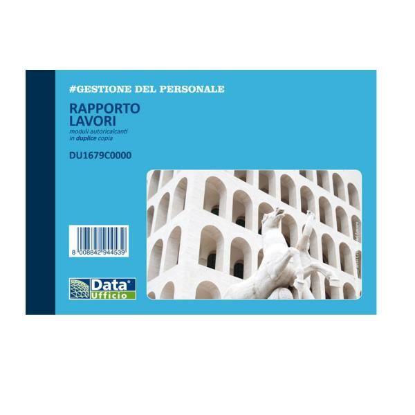 Data Ufficio - Libro report lavorativo - 50 fogli - 165 x 115 mm - duplicato - …
