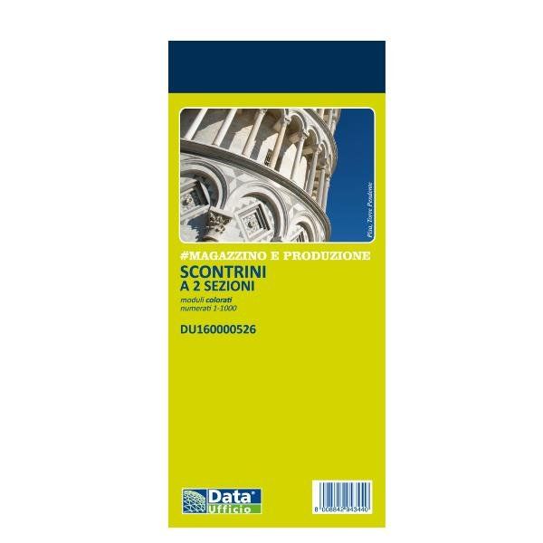 Data Ufficio - Ricevuta - 100 fogli - 130 x 58 mm