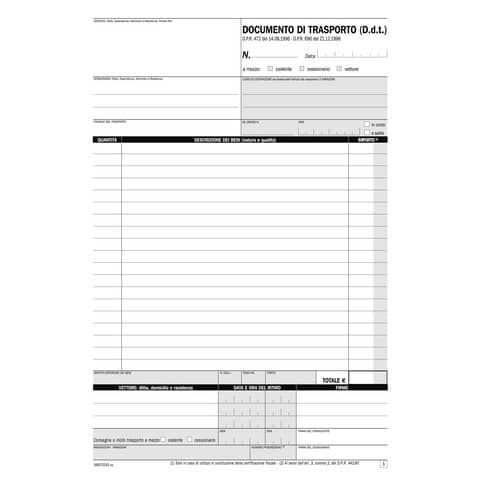 Data Ufficio Documento di trasporto