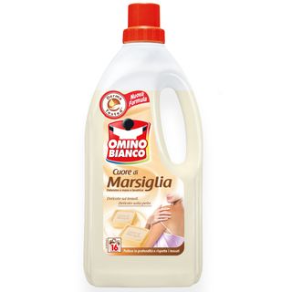 Detersivo liquido Cuore di Marsiglia - a mano e in lavatrice - 1 L - Omino Bian…