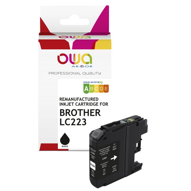 Armor - Cartuccia ink Compatibile per Brother LC-223 - Nero - K20617OW -13 ml